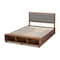 Baxton Studio Cosma Ash Walnut Wood 4-Drawer Queen Size Platform Storage Bed 173-9432-10669 - alternate 7